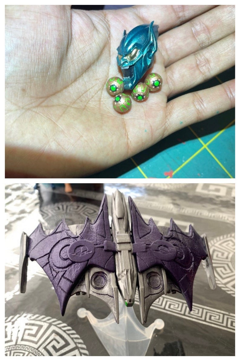 MCU Green Goblin Head Sculpt & Goblin Glider Etsy Australia