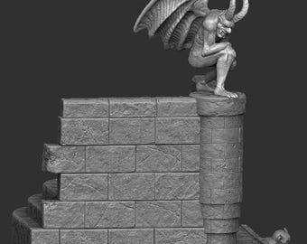 1989 gargoyle wall *FIGURE NOT INCLUDED*