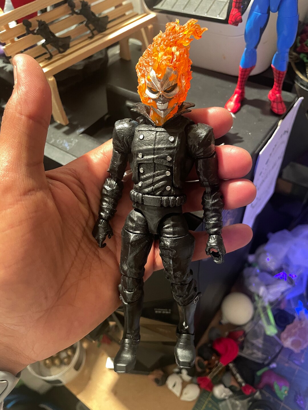Chrome Flame Rider Head Sculpt (FIGURE NOT INCLUDED) - Etsy