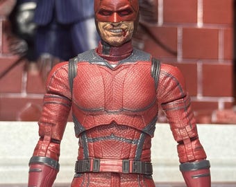 1x painted smiling Devil guy head sculpt (FIGURE NOT INCLUDED)