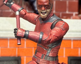 1x painted screaming Devil guy head sculpt (FIGURE NOT INCLUDED)