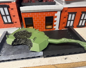 Destroyed tank prop 1:12 scale