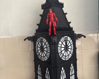 2x 3D printed cathedral rooftop diorama (figure not included)