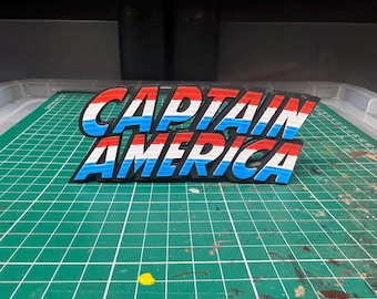 The patriotic guy logo display piece