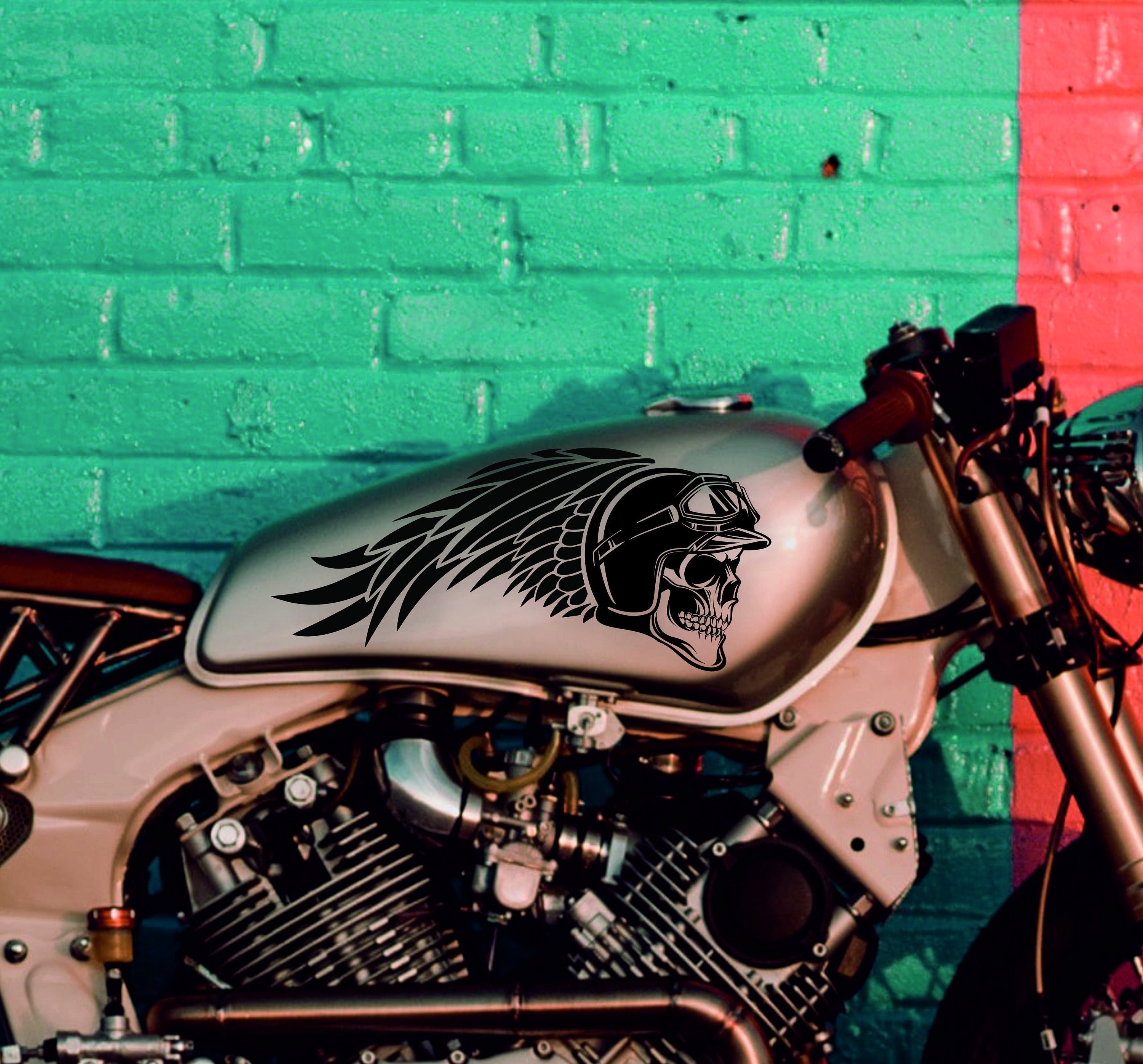Tour de cou moto Sunday Speedshop Skull - TOUR DE COU MOTO vintage tête de  mort