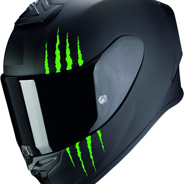 Motorradhelm Aufkleber | Motorradaufkleber | Krallen Krallen Kratzer | Motorradaufkleber | Krallenkratzer-Helmaufkleber | Helmaufkleber