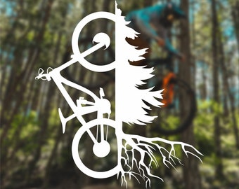 Mountain Bike Sticker MTB and Tree Sticker MTB Sticker Mountain