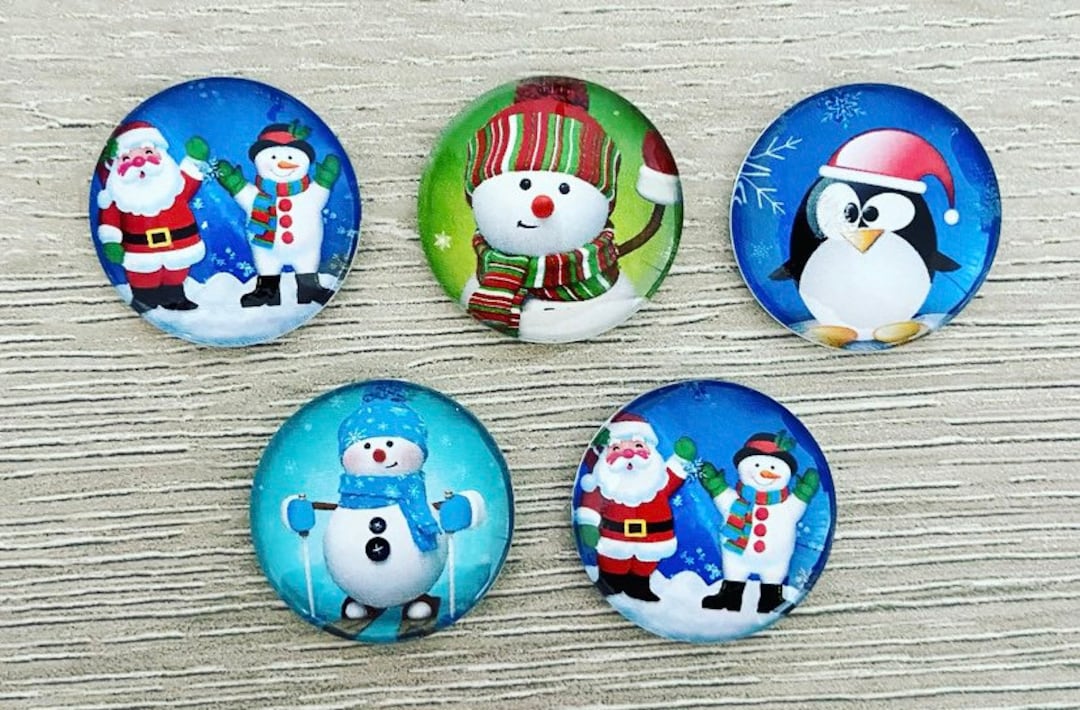 Snowman Magnets, Christmas Refrigerator Magnets, Holiday Fridge Magnets ...