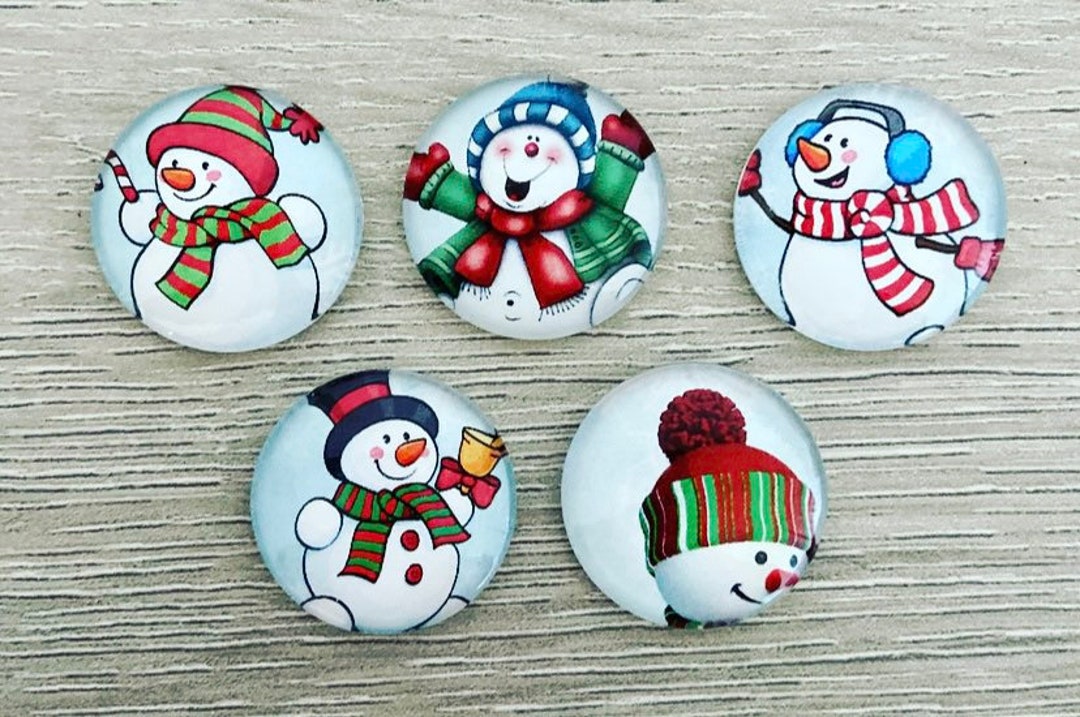Winter Magnets, Snowmen Magnets, Holiday Fridge Magnets, Stocking ...