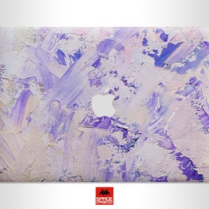 Oil Paints Pastel Violet MacBook protective case Modern Glam MacBook Case