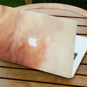 Pastel Orange Ombre MacBook hard plastic shell case