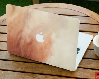 Pastel Orange Ombre MacBook hard plastic shell case