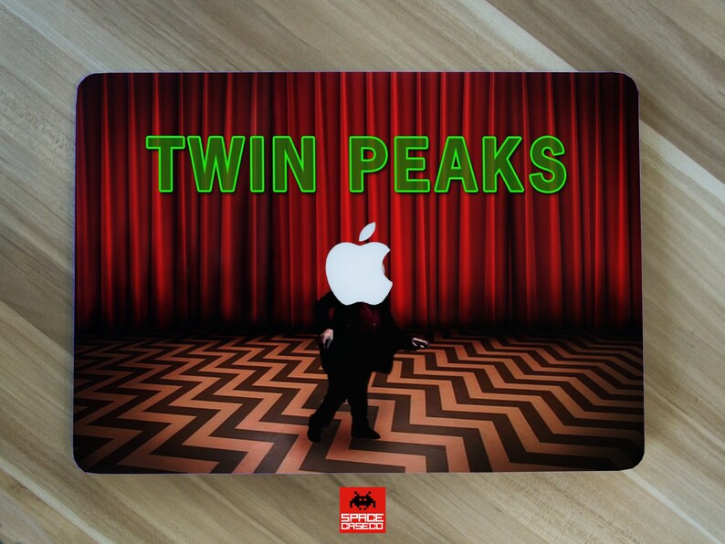 Twin Peaks Macbook Case Zig Zag Chevron Black Lodge Floor Etsy