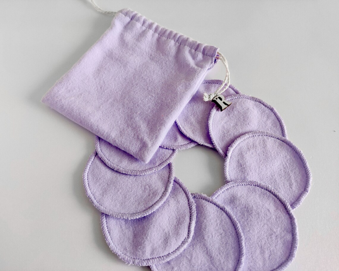 Lavender flannel face cloth Zero waste face wash Reusable face Etsy