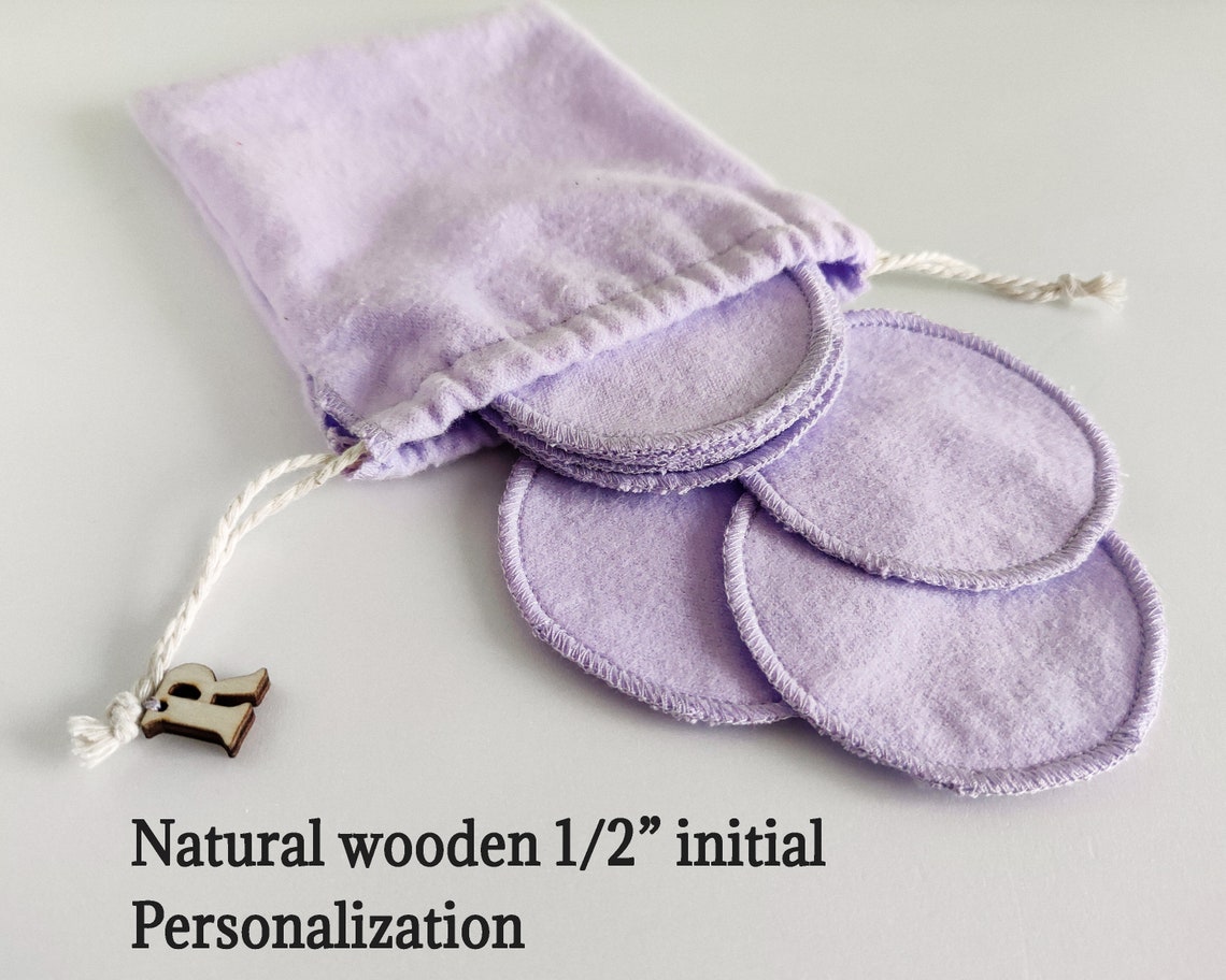 Lavender flannel face cloth Zero waste face wash Reusable face Etsy