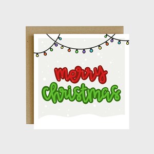 Festive Merry Christmas Greeting Card - Holiday Gifts, Holiday Cards, Christmas Cards For Kids, Christmas Gifts, Pretty Christmas Cards