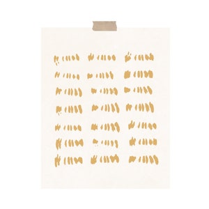 Minimalist Yellow Lines - 8x10 Art Print, Minimalist Print, Warm Art Print, Wall Art Prints, Modern Wall Art, Boho Wall Decor, Home Decor