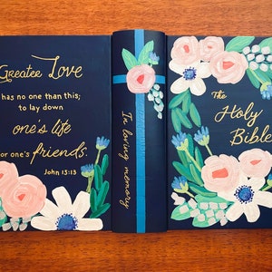 Fully Covered Hand Painted Custom Bible
