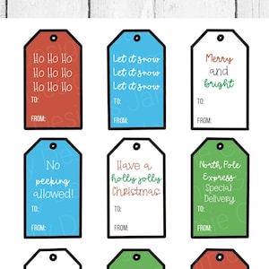 Christmas Gift Tags - Gift Tags - Christmas Tags - Holiday Gift Tags - Holiday Tags - Printable Gift Tags - Christmas Labels - Gift Labels