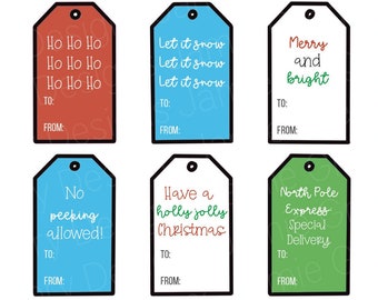 Christmas Gift Tags - Gift Tags - Christmas Tags - Holiday Gift Tags - Holiday Tags - Printable Gift Tags - Christmas Labels - Gift Labels