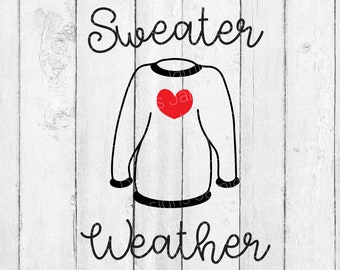 Sweater Weather SVG – Fall & Winter Cut File (Digital Download)