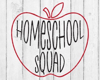 Homeschool Squad SVG (download digitale)