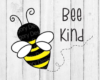 Bee Kind SVG – Hand Drawn Cut File (Digital Download)