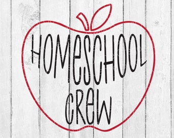 Homeschool Crew SVG - Homeschool SVG - Home School SVG - Homeschool Life SVG - Homeschool Mom SVG - Homeschool Shirt SVG - Homeschooling SVG