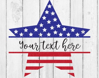 Patriotic Star SVG – USA Flag, America, July 4th Cut File