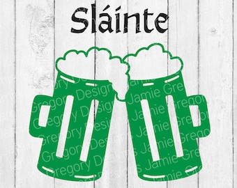 St Patricks Day Slainte Beer svg – Irish Cut File (svg, dxf, png, eps)
