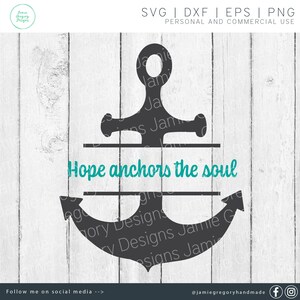 Christian svg - Bible Verse svg - Bible svg - Hope Anchors the Soul svg - Anchor svg - Hebrews 6:19 svg - Nautical SVG - Bible Quote