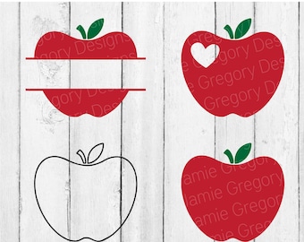 Apple SVG Bundle – Fall, Teacher Gift, School Cut Files (Digital Download)