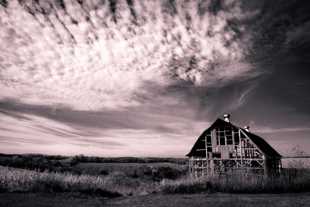 Large Rustic Barn Photo, Farmhouse Homedecor Image, Rural Country Wall ...