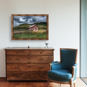 Stormy Landscape,Country Landscape Print,Red Barn Photography,Farm Canvas,Old Rustic Barn Picture,Rustic Wall Art,Farmhouse Decor,Square Art image 5