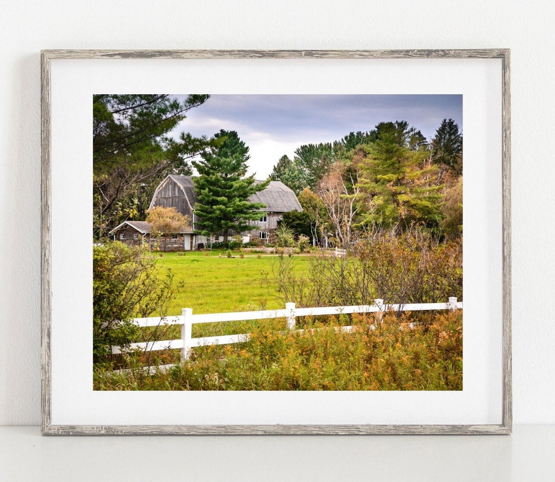 Country Landscape Photo, Rustic Wall Art, Barn Photography,farm Canvas ...