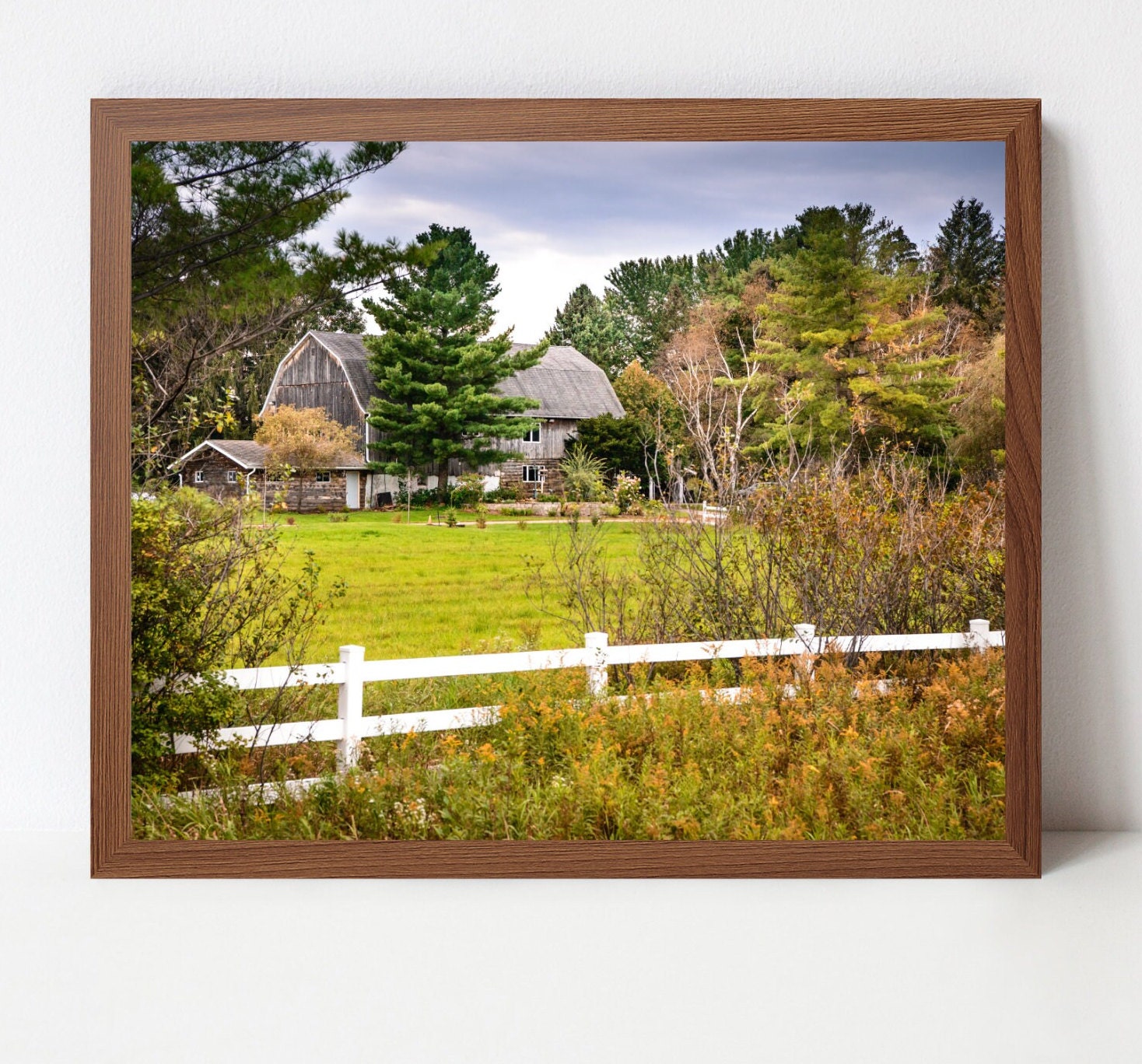 Country Landscape Photo Rustic Wall Art Barn | Etsy