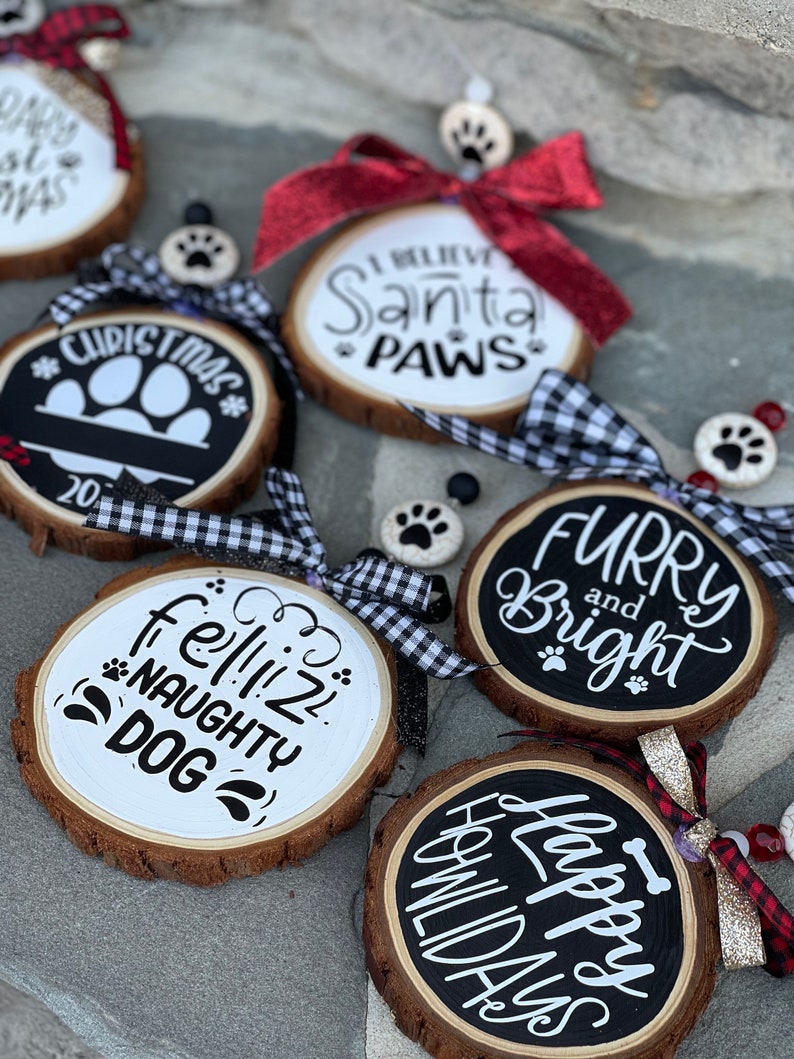 Dog Themed Christmas Ornaments image 1