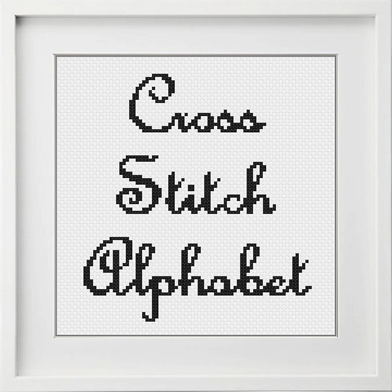 Cursive letters cross stitch alphabet cross stitch patterns