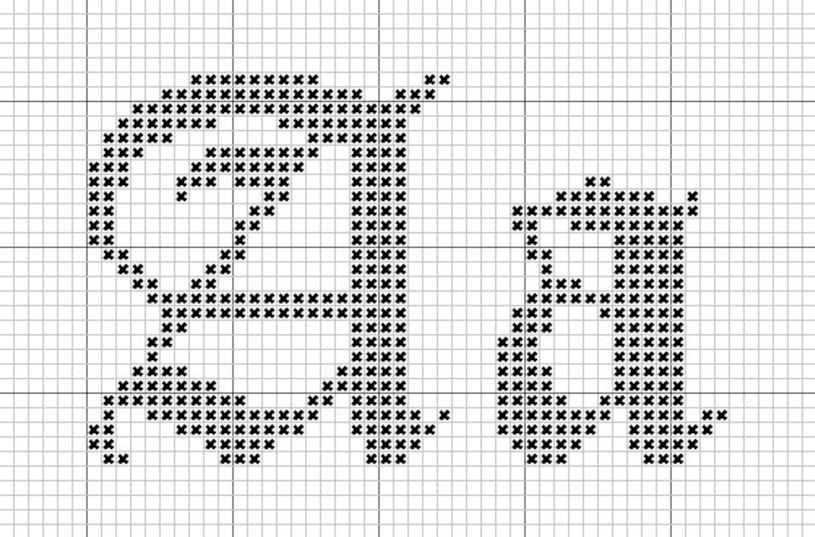Gothic Cross Stitch Alphabet Pattern Calligraphy Cross Stitch - Etsy