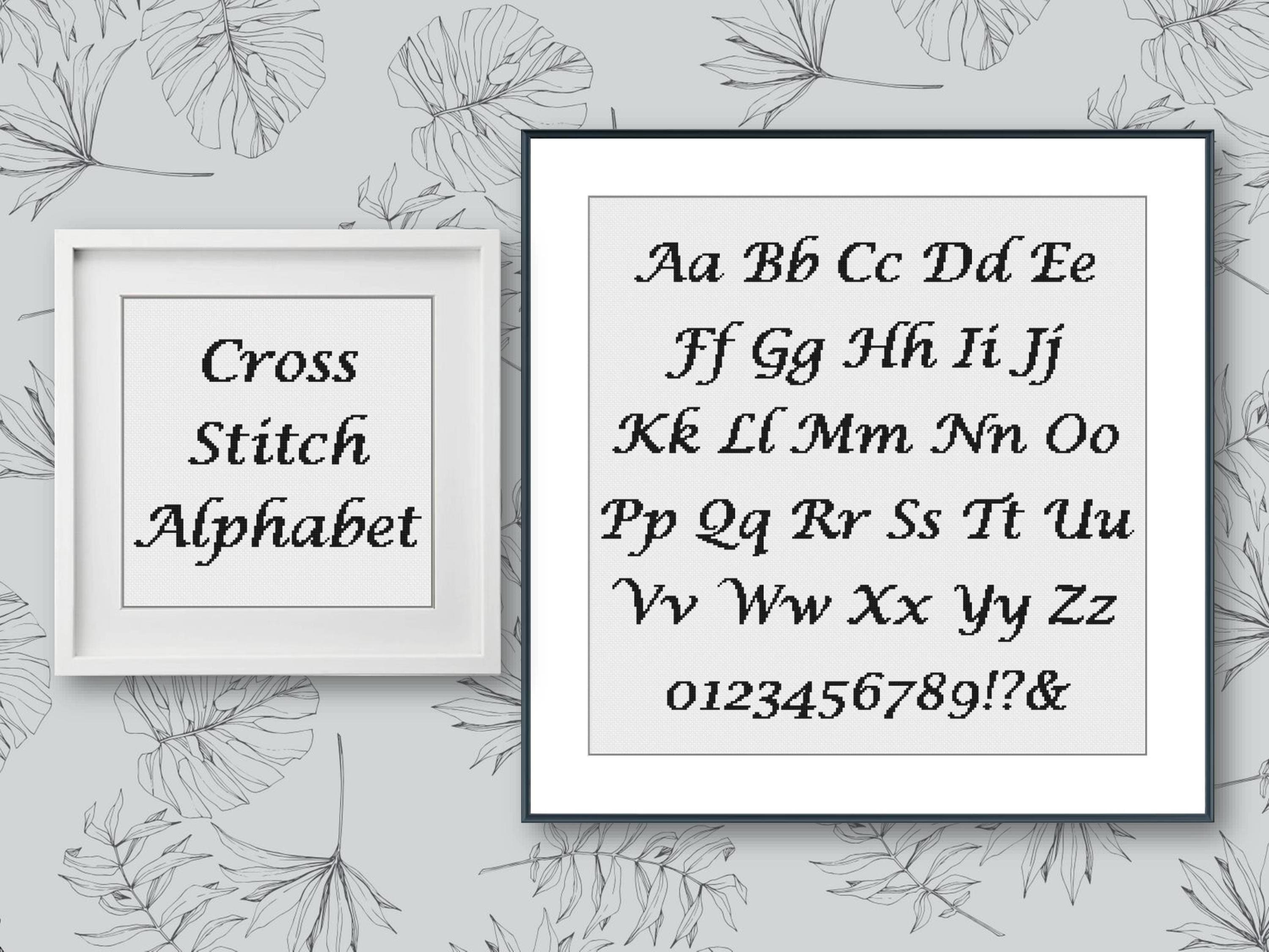 Lower Case Lucida Calligraphy a-z Letter Stamp Set of 27