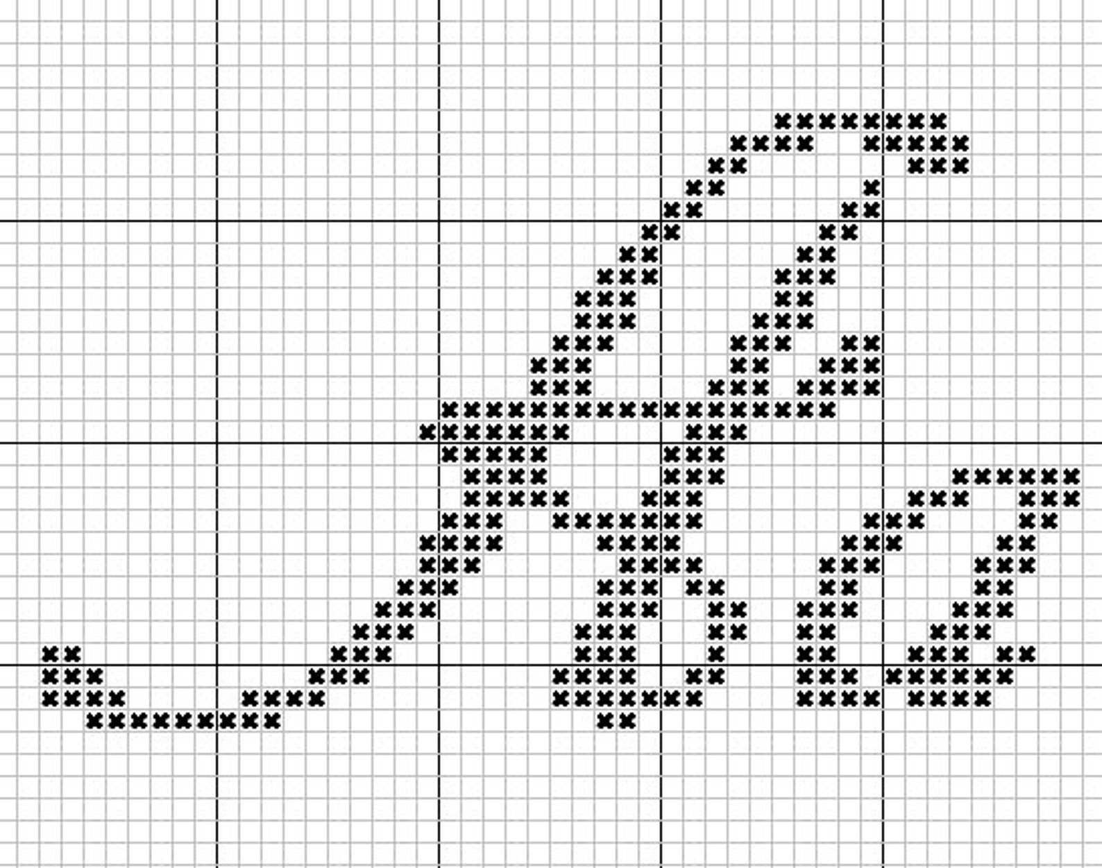 Fancy Cursive Cross Stitch Alphabet Pattern Handwriting Cross - Etsy