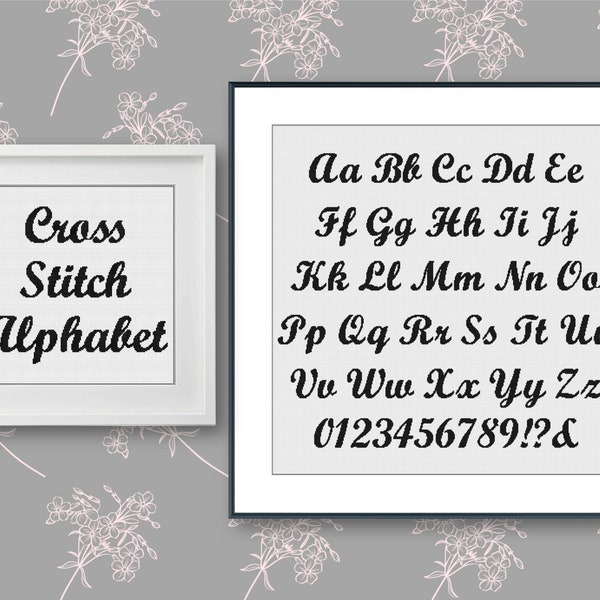 Cross Stitch Alphabet Pattern - Etsy