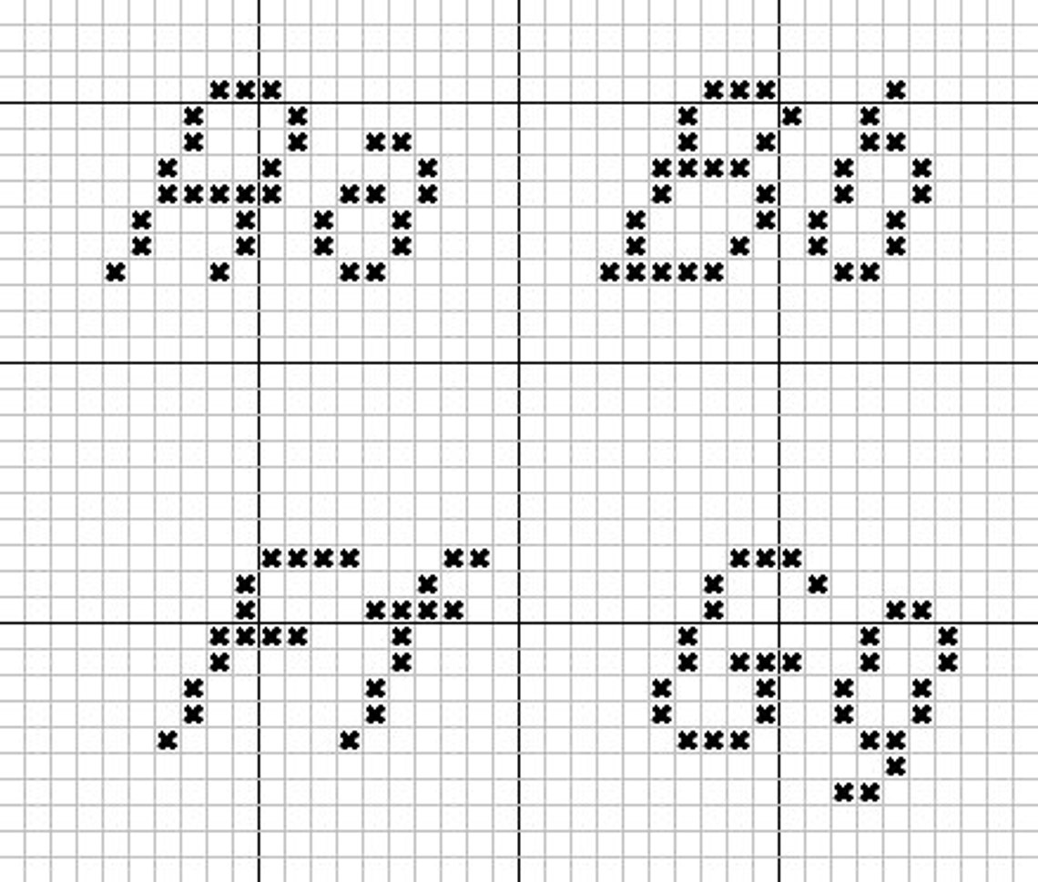 Cursive Cross Stitch Alphabet Pattern, Modern Cross Stitch Letters