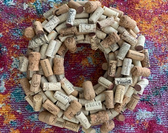 Wine Cork Wreath