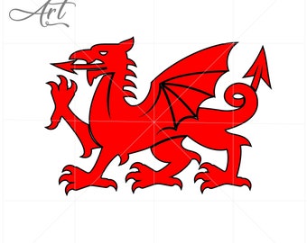 Download Welsh Dragon Svg Etsy