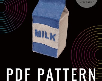 Felt Milk Carton - Downloadable PDF Pattern