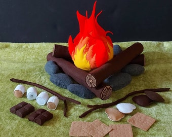 Felt Campfire & S'mores Set - Limited Edition