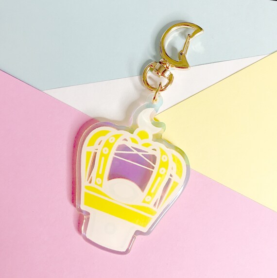 TXT Lightstick Keychain Tomorrow X Together Holo Rainbow Acrylic Charm