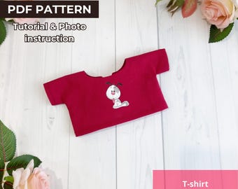 Patron de vêtements de poupée 25 cm (PDF) - Patron numérique de vêtements de poupée, poupées de chiffon, poupées en textile, poupées faites main, modèles de vêtements de poupée en PDF