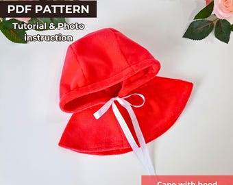 Little Red Riding Hood Doll Cape Sewing Pattern: 11 Inch Dolls (PDF Download)